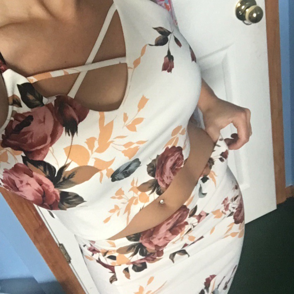 Fashion Nova floral  Two Piece NEW